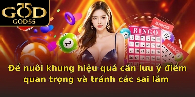 Để nuôi khung hiệu quả cần lưu ý điểm quan trọng và tránh các sai lầm